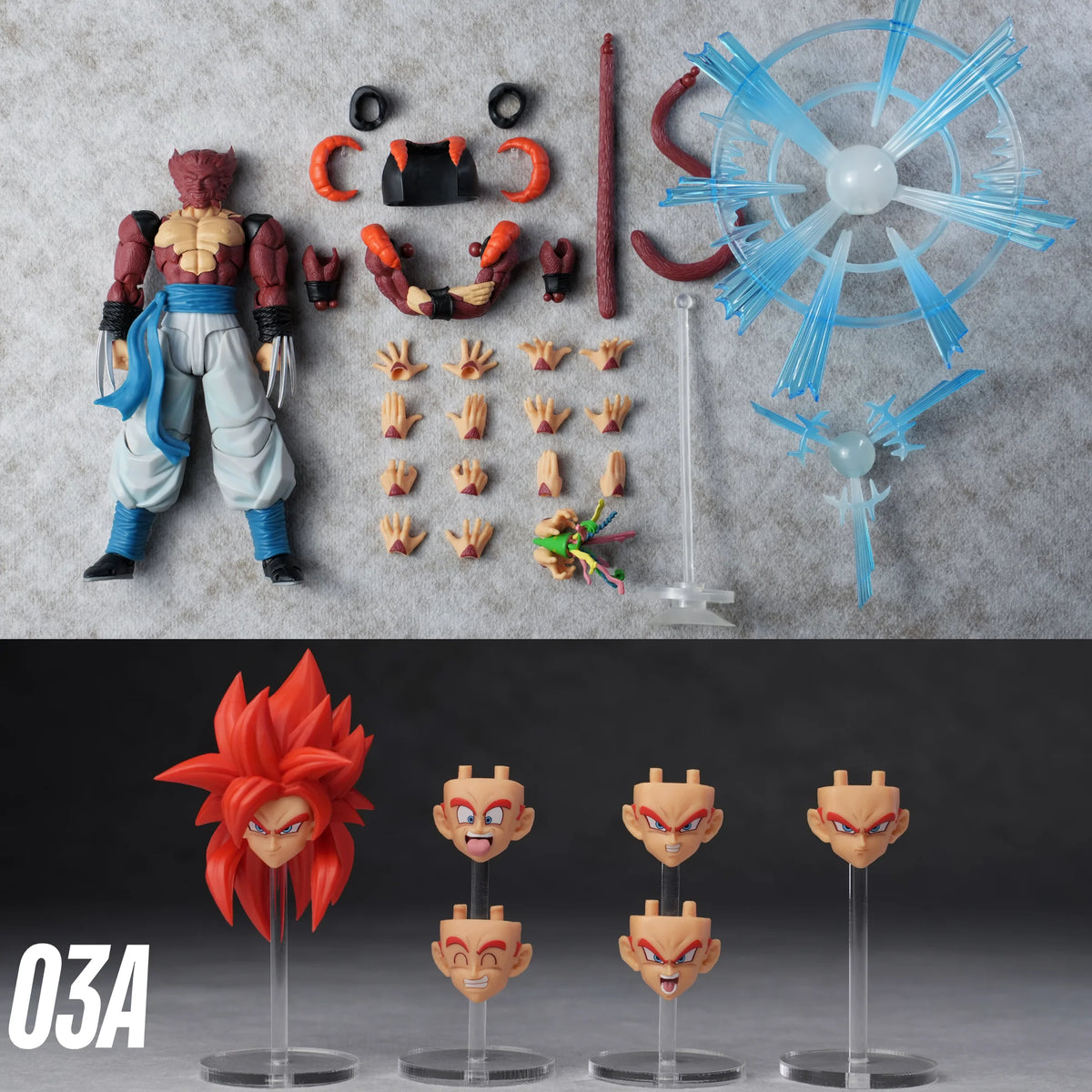 Kamione Dragon Ball GT – Super Saiyan 4 Gogeta 03A 1/12 Scale Action Figure
