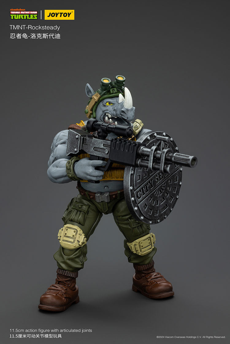 Joy Toy JT8469 Teenage Mutant Ninja Turtles TMNT Rocksteady 1/18 Action Figure