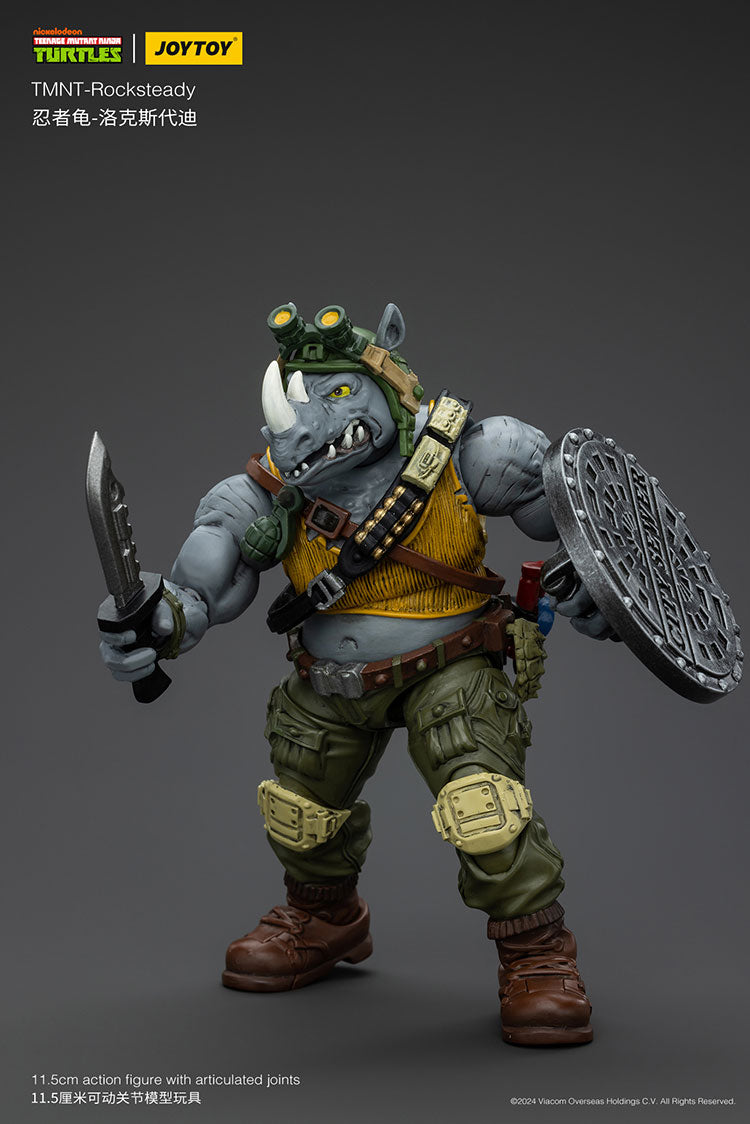 Joy Toy JT8469 Teenage Mutant Ninja Turtles TMNT Rocksteady 1/18 Action Figure