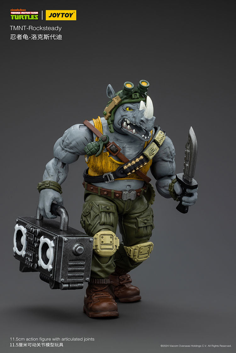 Joy Toy JT8469 Teenage Mutant Ninja Turtles TMNT Rocksteady 1/18 Action Figure
