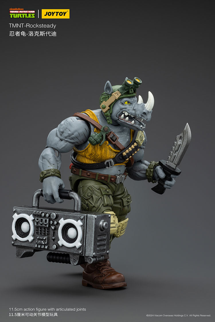 Joy Toy JT8469 Teenage Mutant Ninja Turtles TMNT Rocksteady 1/18 Action Figure
