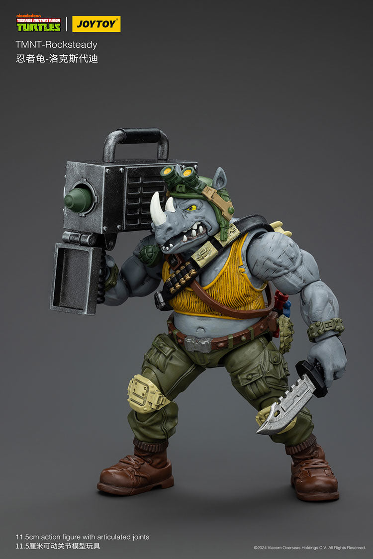 Joy Toy JT8469 Teenage Mutant Ninja Turtles TMNT Rocksteady 1/18 Action Figure