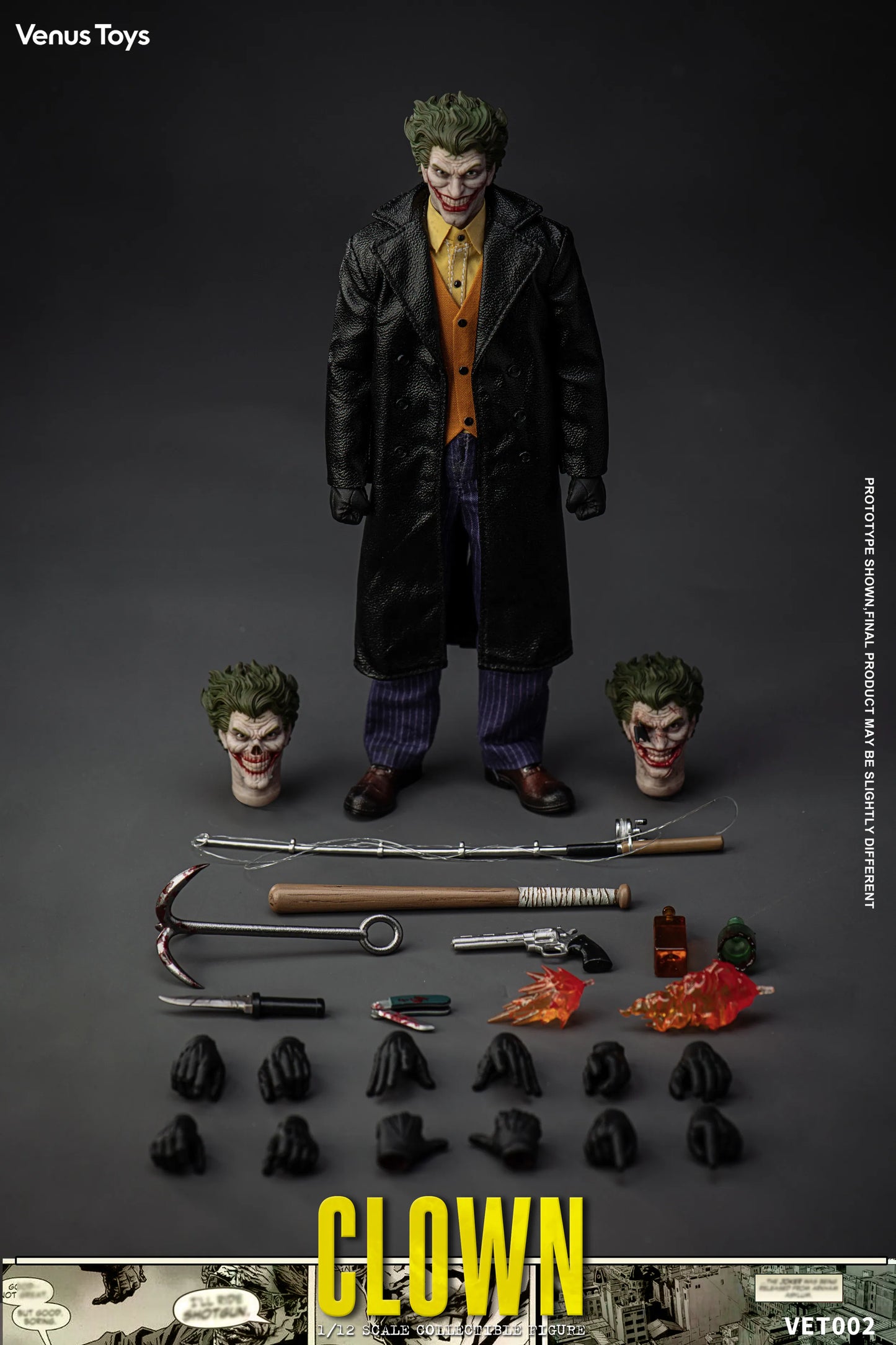 (Pre-order) Venus Toys The Clown VET002 1/12 Scale Action Figure with Pre-Order Bonus