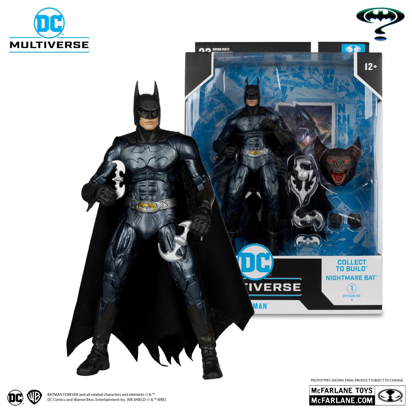 Mcfarlane Toys DC Multiverse Batman Forever Set (Nightmare Bat Build-A-Figure)