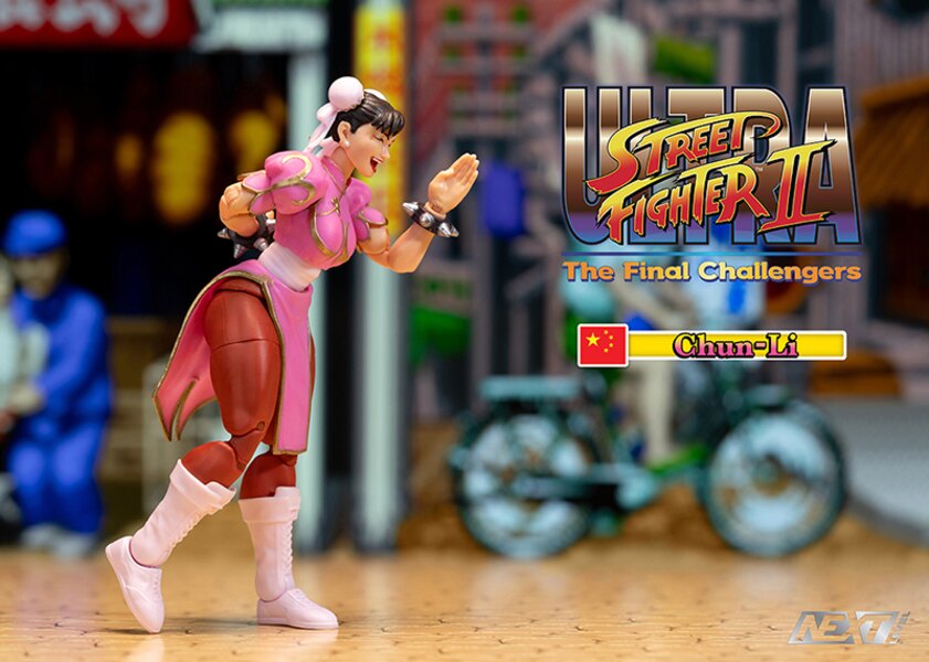 Jada Toys SDCC 2024 Ultra Street Fighter II Chun-Li (Player 2 - Pink) Deluxe Set