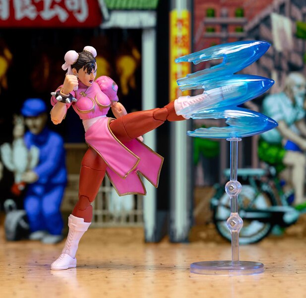 Jada Toys SDCC 2024 Ultra Street Fighter II Chun-Li (Player 2 - Pink) Deluxe Set