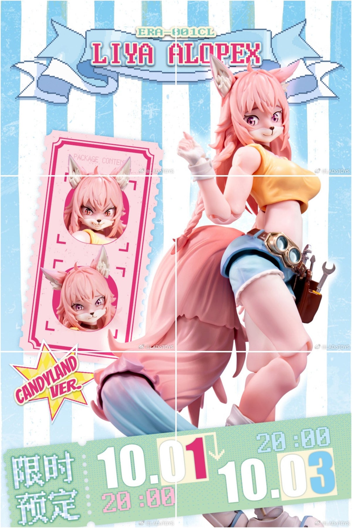 LADOTOYS Magic Continent Adventurer Squad Pt.2 Mender Liya Alopex Pink Limited Edition 1/12 Action Figure