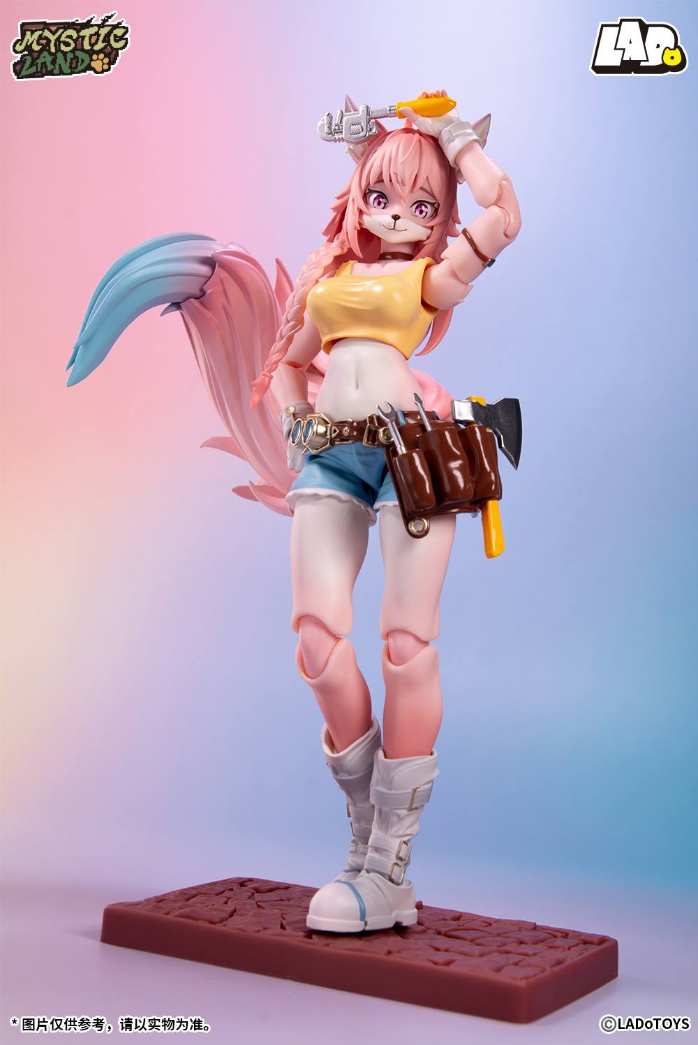LADOTOYS Magic Continent Adventurer Squad Pt.2 Mender Liya Alopex Pink Limited Edition 1/12 Action Figure