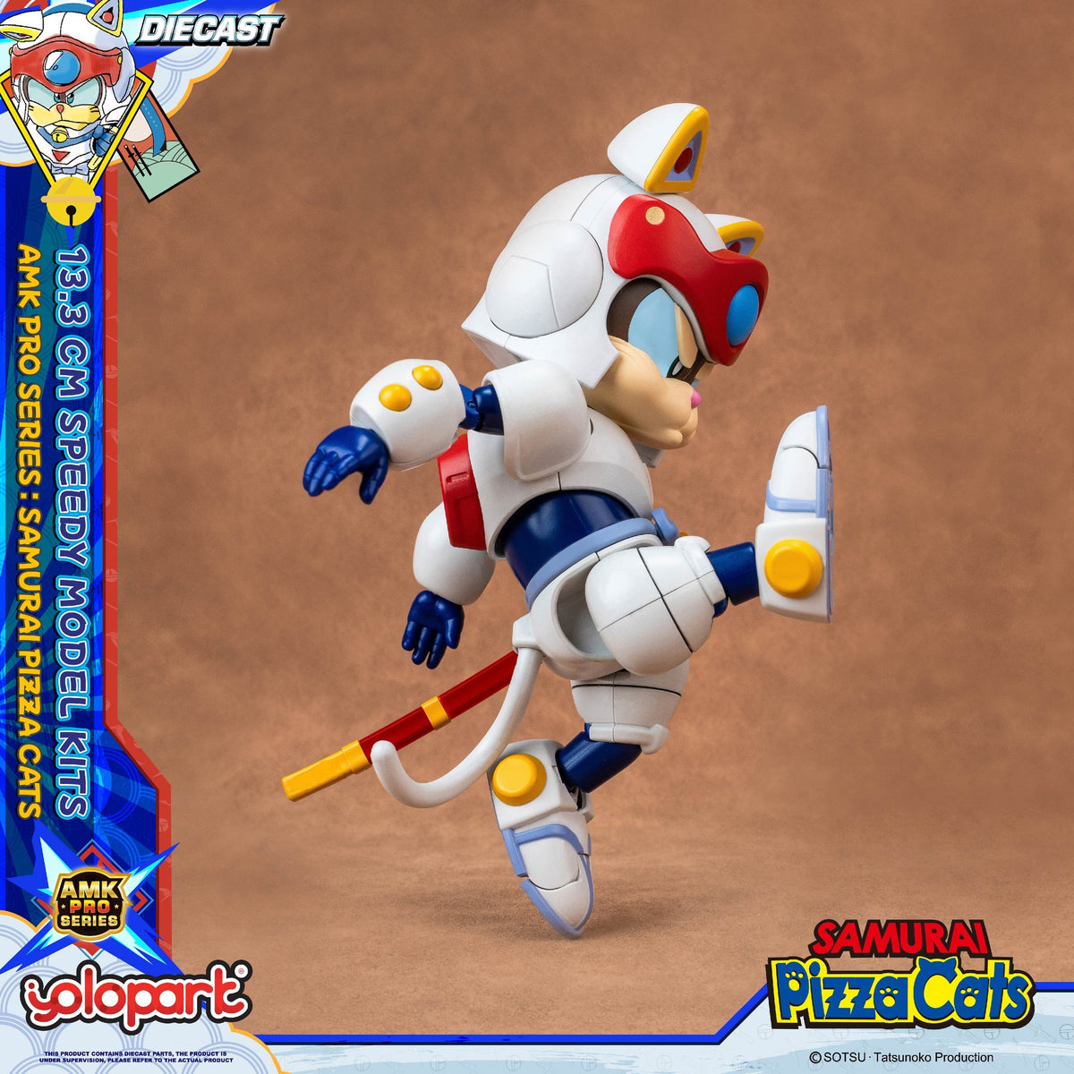 YoloPark AMK Pro Series Samurai Pizza Cats Speedy 1/12 Model Kit