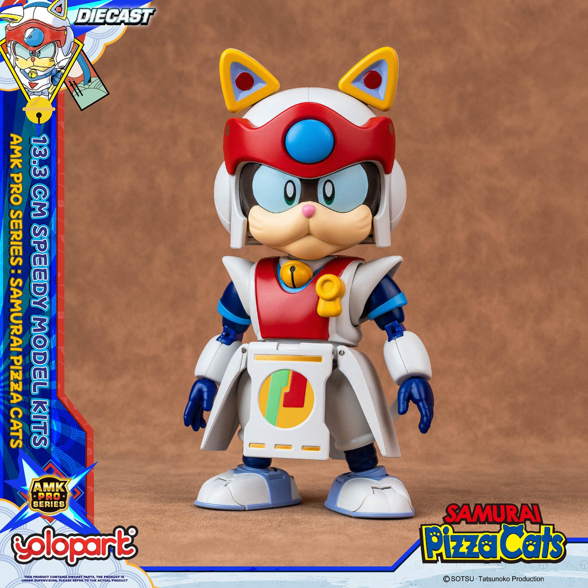 YoloPark AMK Pro Series Samurai Pizza Cats Speedy 1/12 Model Kit