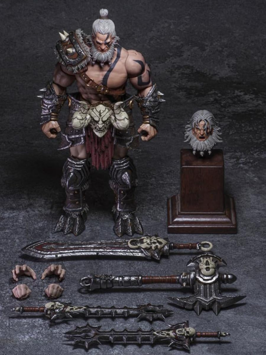 Barbarian berserker Action Figure, 1/12 scale size approx.18cm. By Nightmare Studio.