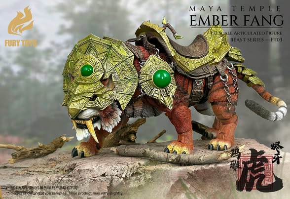 (Pre-order) FURY TOYS Beast Series Maya Temple Tiger Ember Fang / Frost Claw FT01/02/03/04 1/12 Action Figure