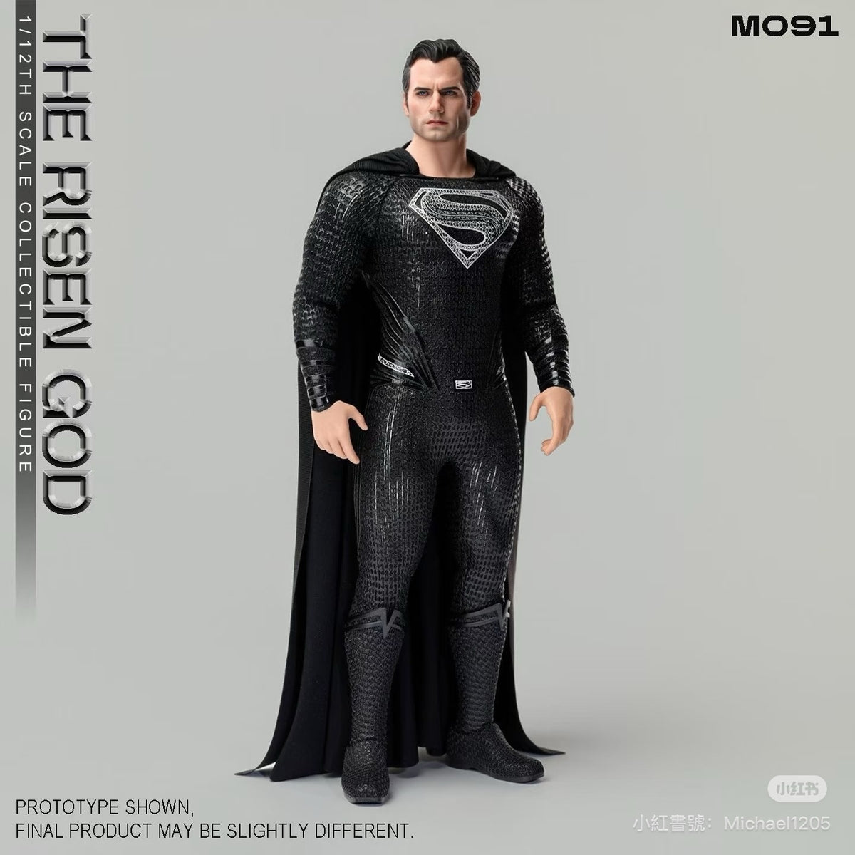 (Pre-order) Manipple Studio Black Superman (Henry Cavill) 1/12 Action Figure