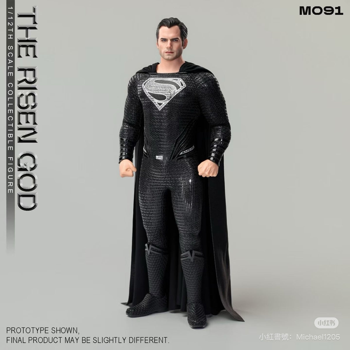 (Pre-order) Manipple Studio Black Superman (Henry Cavill) 1/12 Action Figure