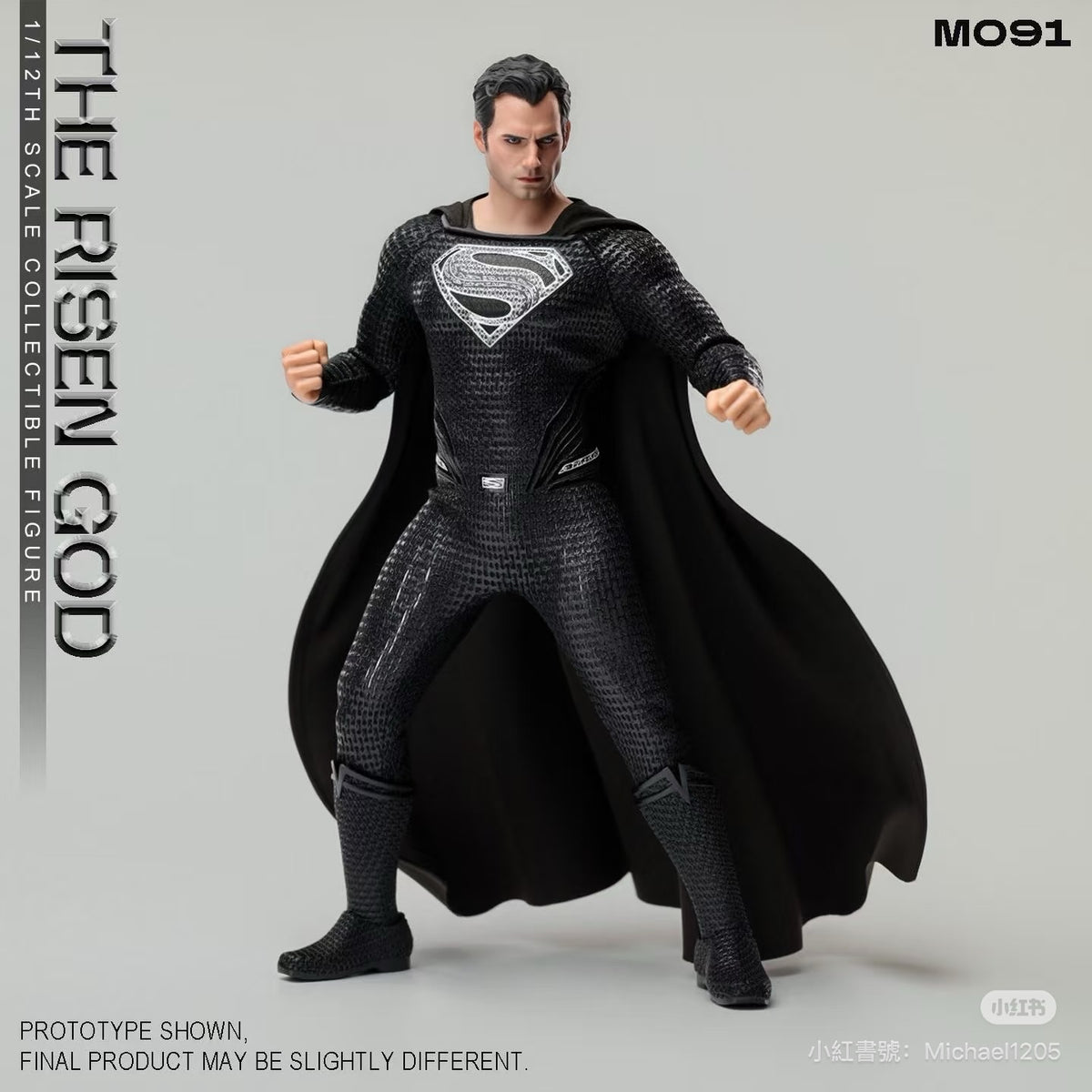 (Pre-order) Manipple Studio Black Superman (Henry Cavill) 1/12 Action Figure
