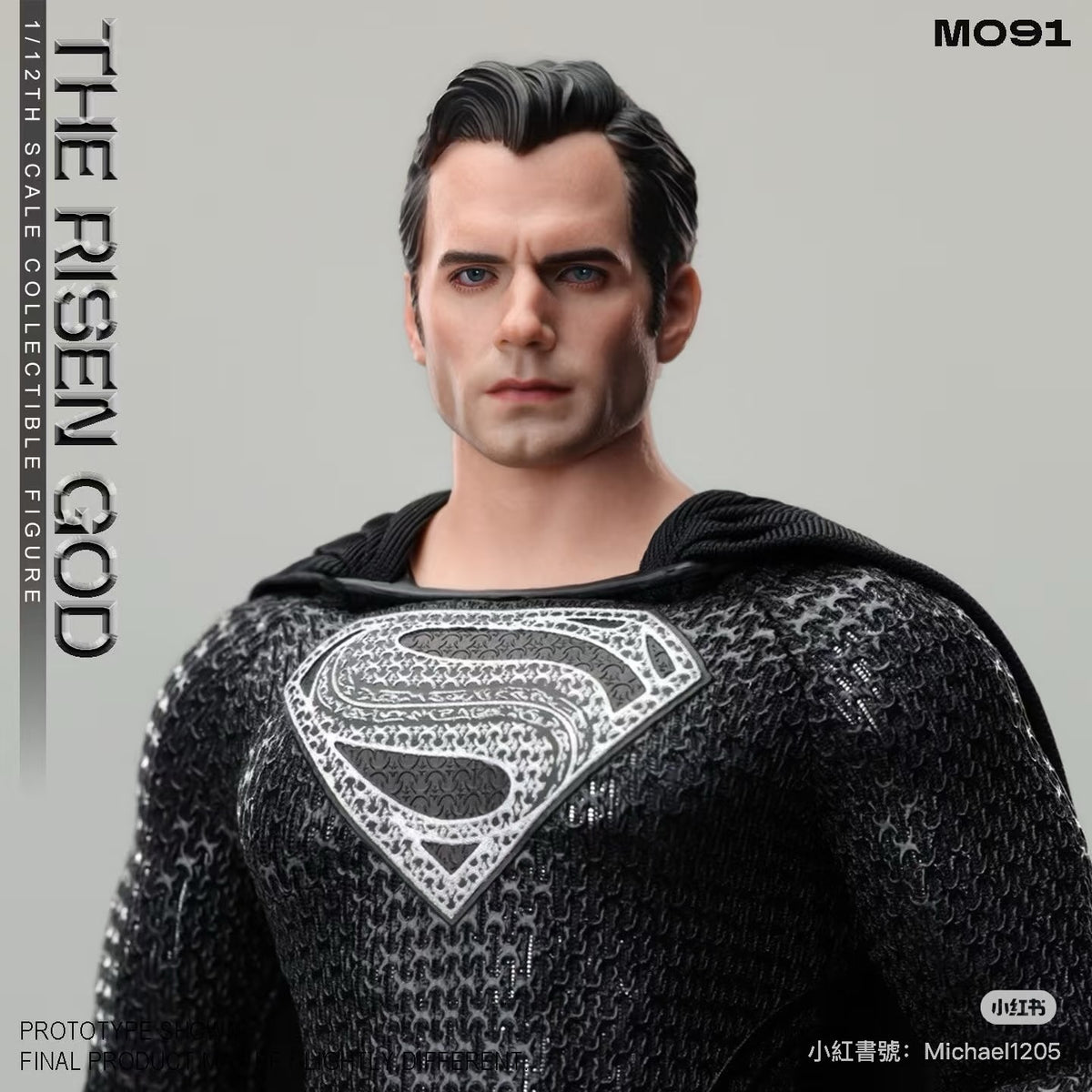 (Pre-order) Manipple Studio Black Superman (Henry Cavill) 1/12 Action Figure