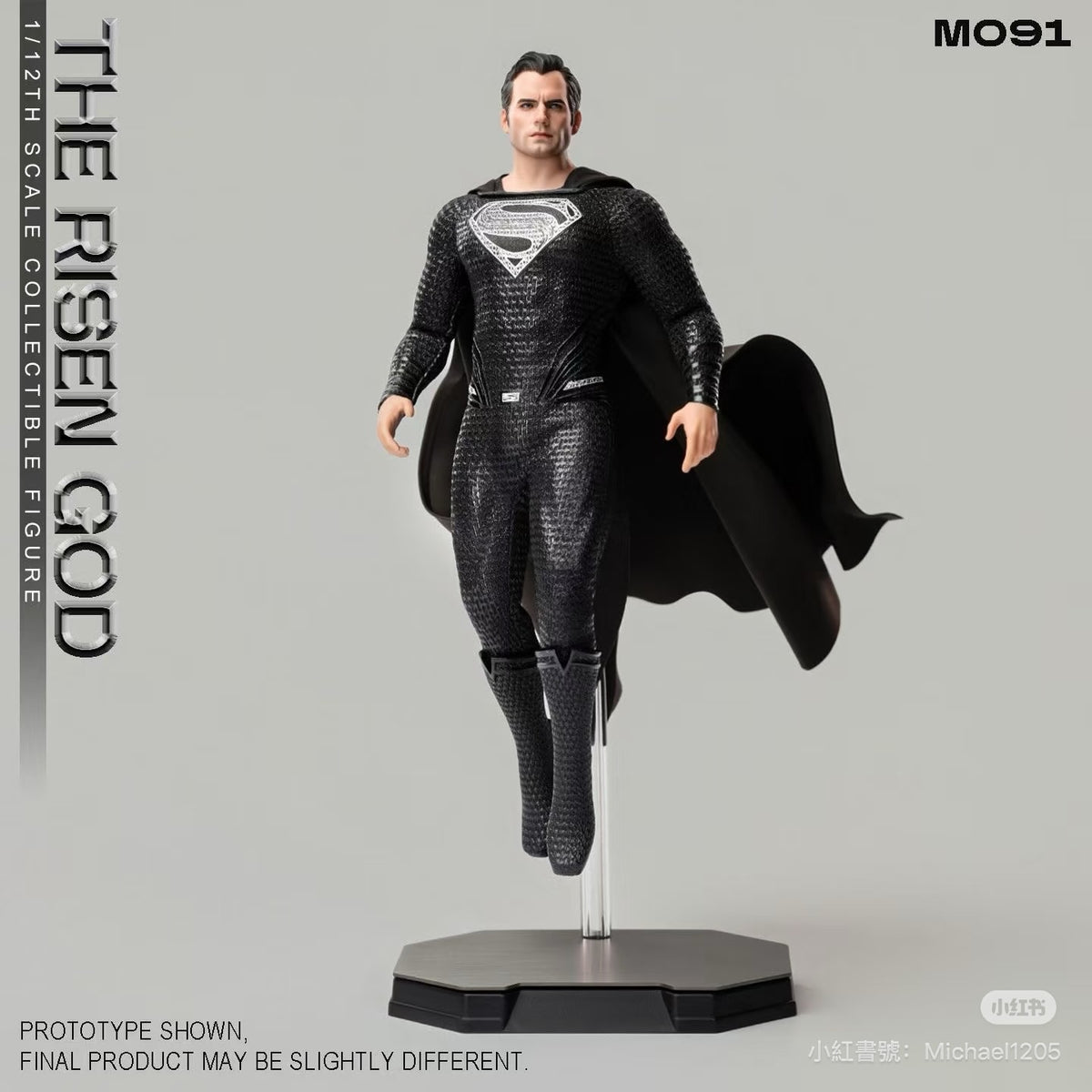 (Pre-order) Manipple Studio Black Superman (Henry Cavill) 1/12 Action Figure