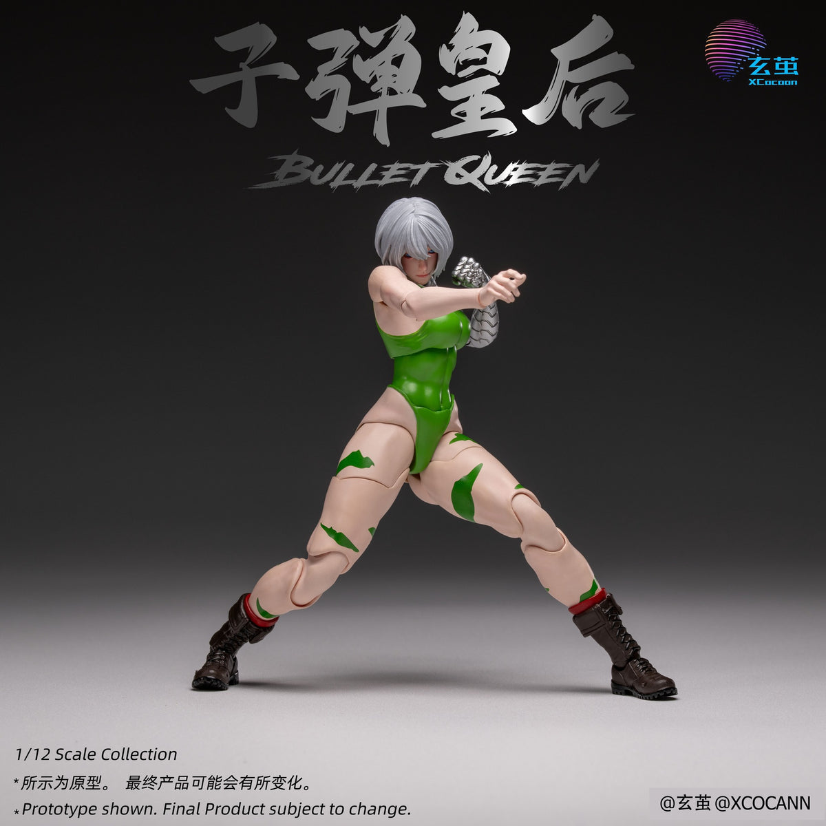 (Pre-Order) Xocann Studio Cyberpunk Fighters Club No.2 Bullet Queen MF001 1/12 Scale Action Figure