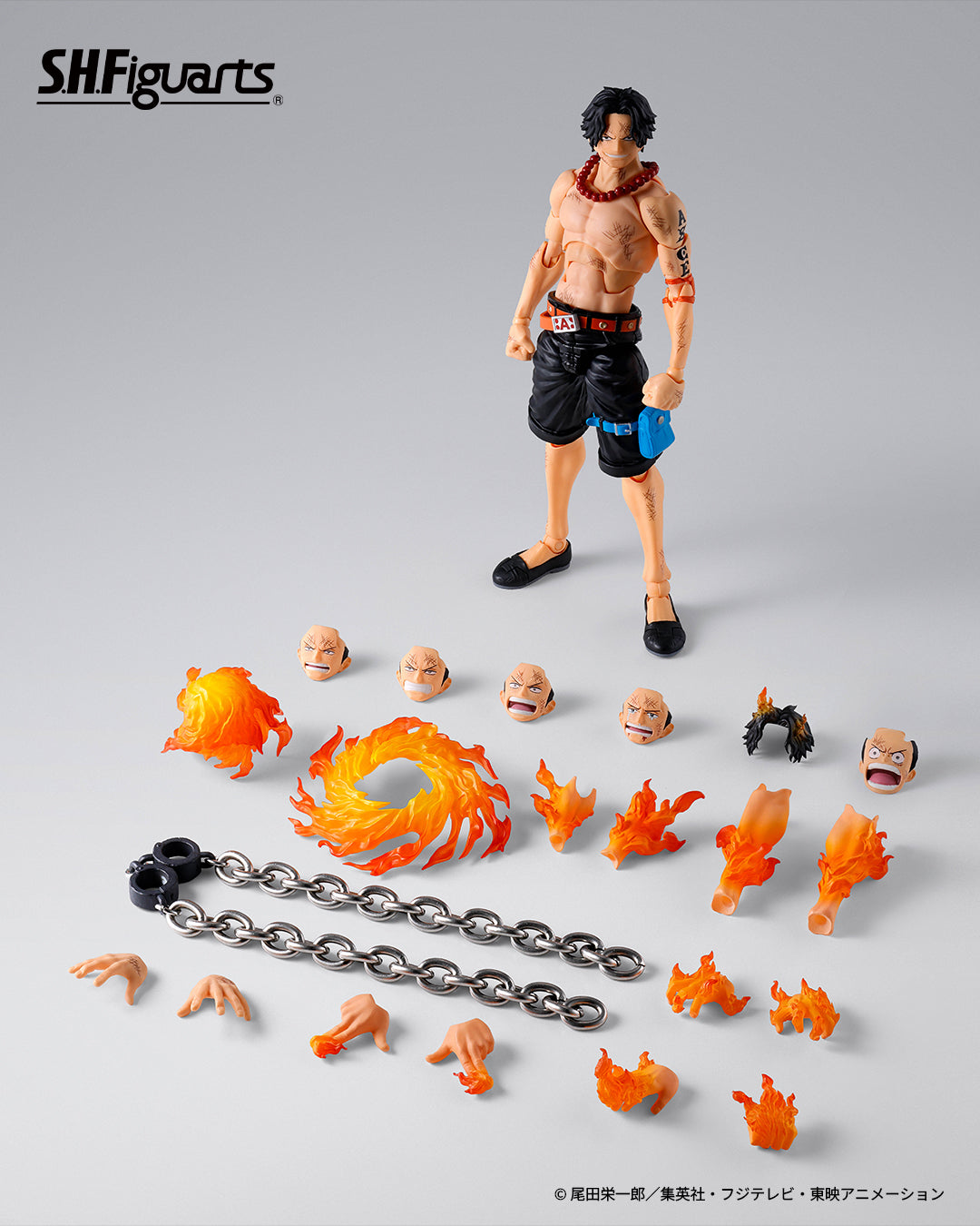 (Pre-order) Bandai S.H.Figuarts One Piece Portgas D. Ace -Marineford- 1/12 Scale Action Figure (Tamashii Web Exclusive)