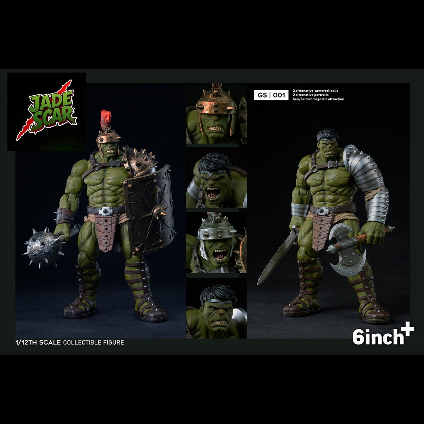 Jade Scar GS01 1/12 scale action figure by 6inchplus Studio – available in NZ & Australia