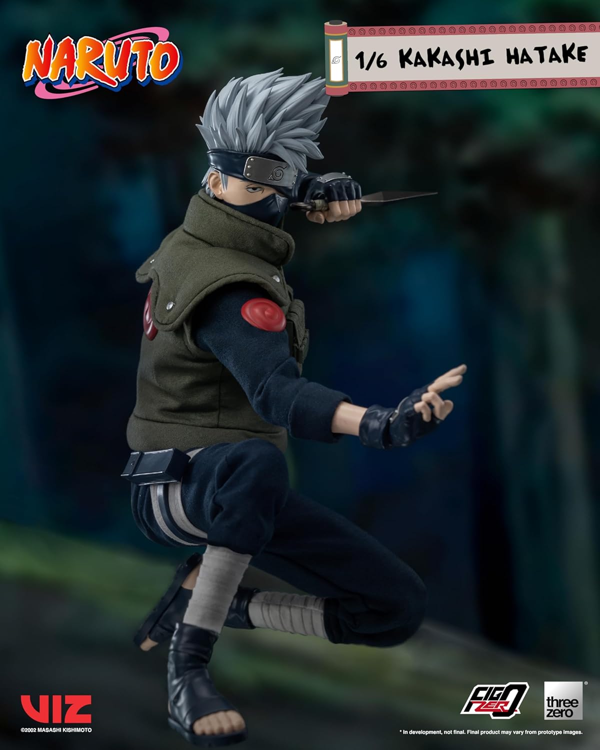 Threezero FigZero Naruto: Kakashi Hatake 1:6 Scale Figure