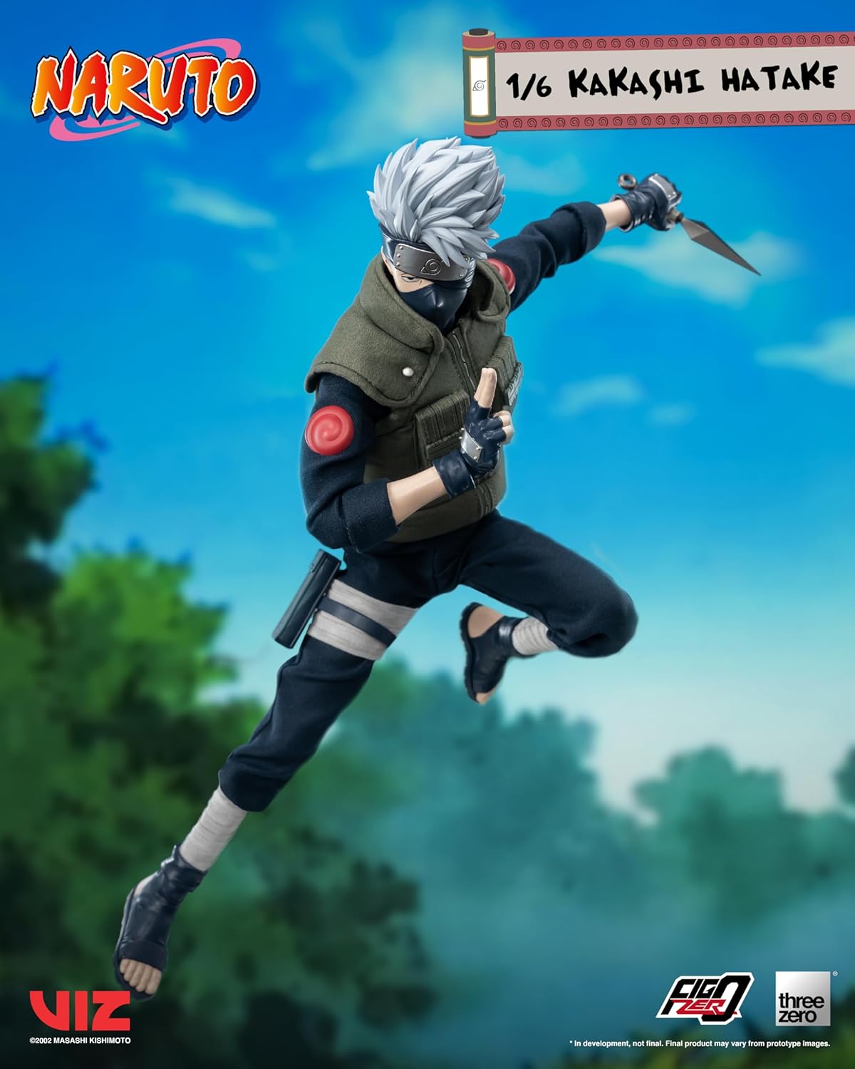 Threezero FigZero Naruto: Kakashi Hatake 1:6 Scale Figure