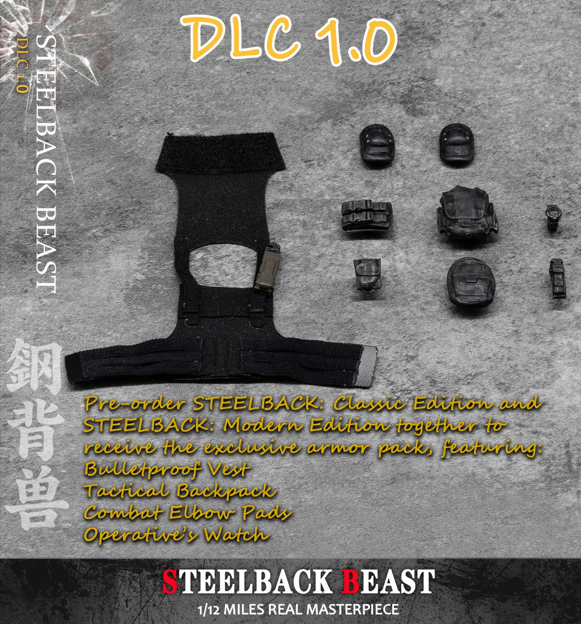 PRE-ORDER: Patriot Studio 1/12 “The Steelback Beast” Action Figure (PA019) Modern (A) / Classic (B) / Accessory Pack DLC Set