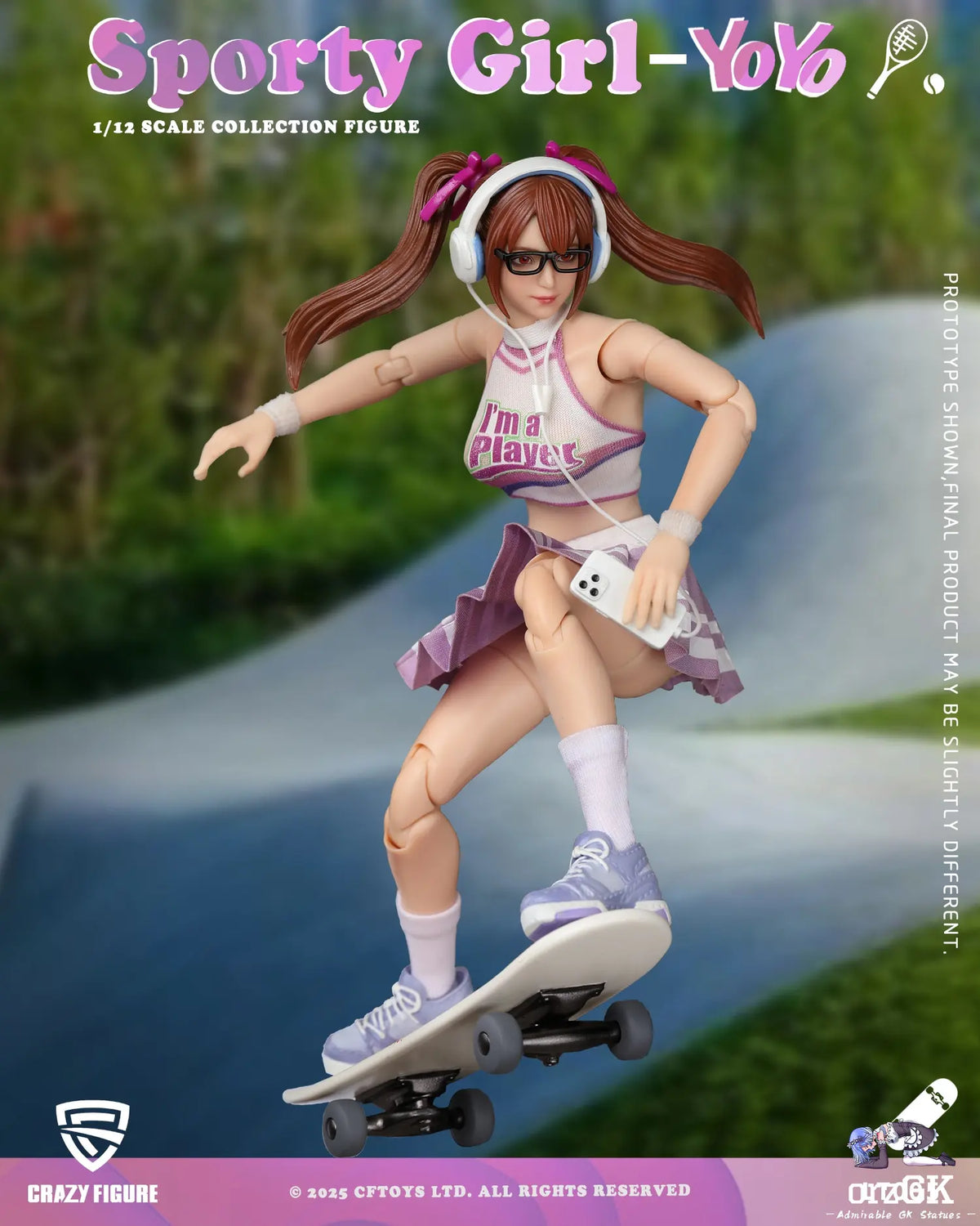 Crazy Figure LT005 Sports Girl YouYou 1/12 Action Figure