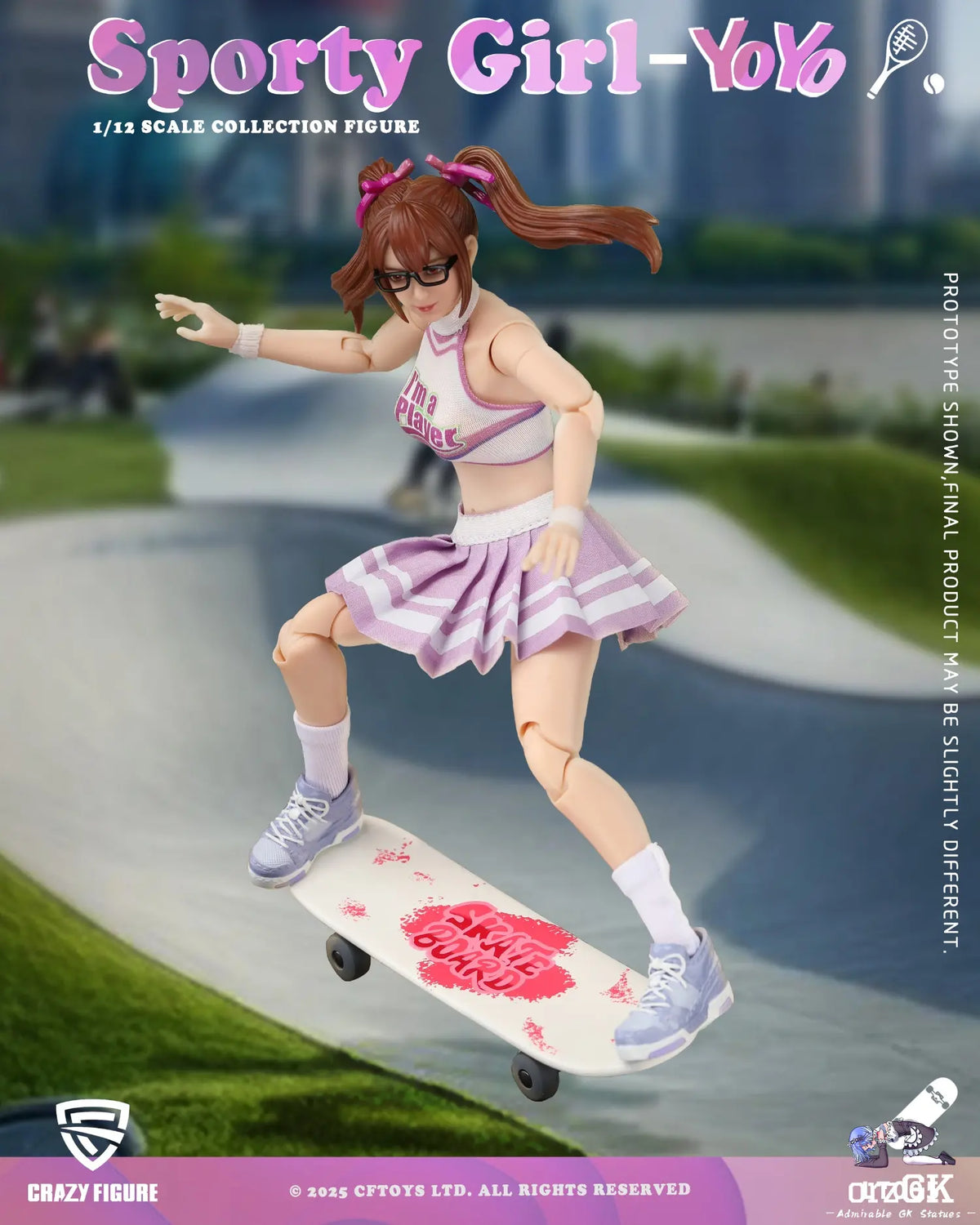 Crazy Figure LT005 Sports Girl YouYou 1/12 Action Figure