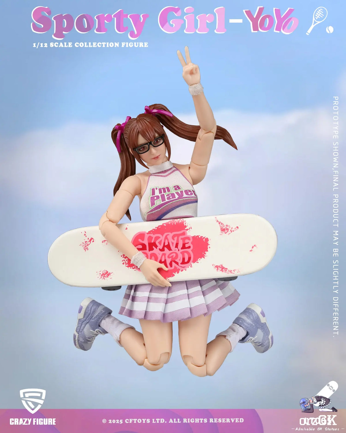 Crazy Figure LT005 Sports Girl YouYou 1/12 Action Figure