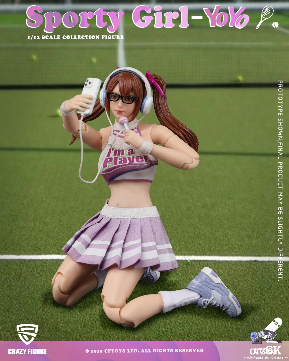 Crazy Figure LT005 Sports Girl YouYou 1/12 Action Figure
