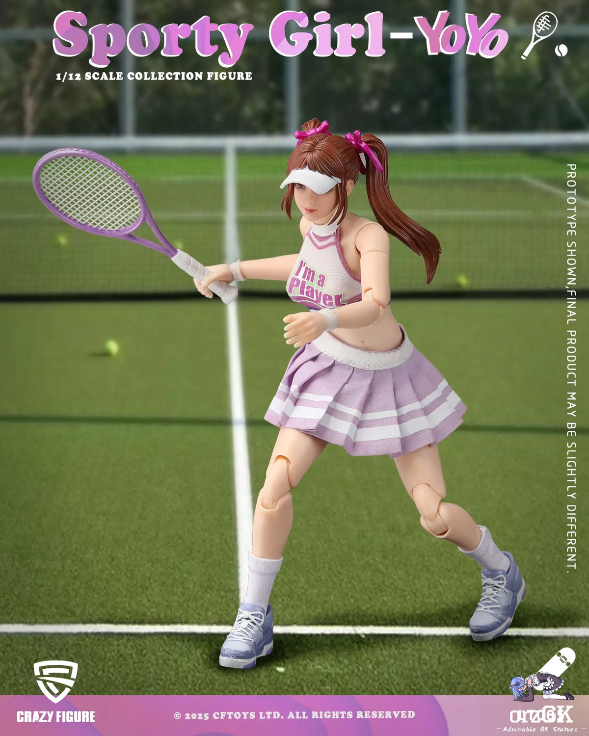 Crazy Figure LT005 Sports Girl YouYou 1/12 Action Figure
