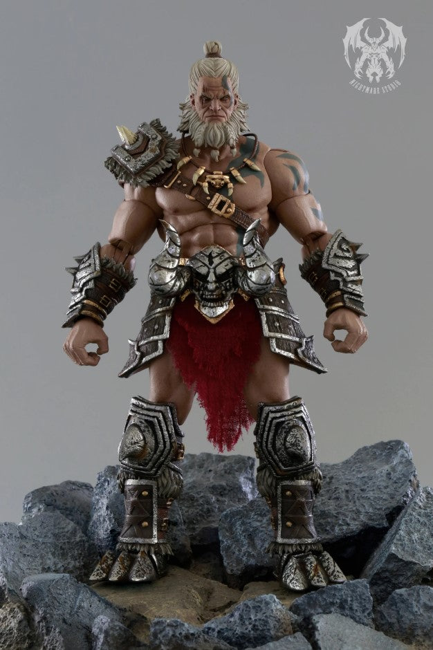 Barbarian berserker Action Figure, 1/12 scale size approx.18cm. By Nightmare Studio.