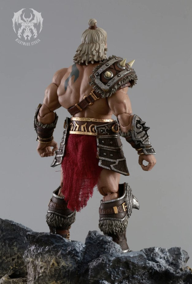 Barbarian berserker Action Figure, 1/12 scale size approx.18cm. By Nightmare Studio.