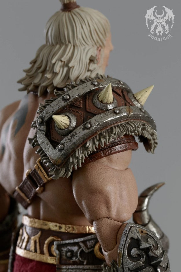 Barbarian berserker Action Figure, 1/12 scale size approx.18cm. By Nightmare Studio.