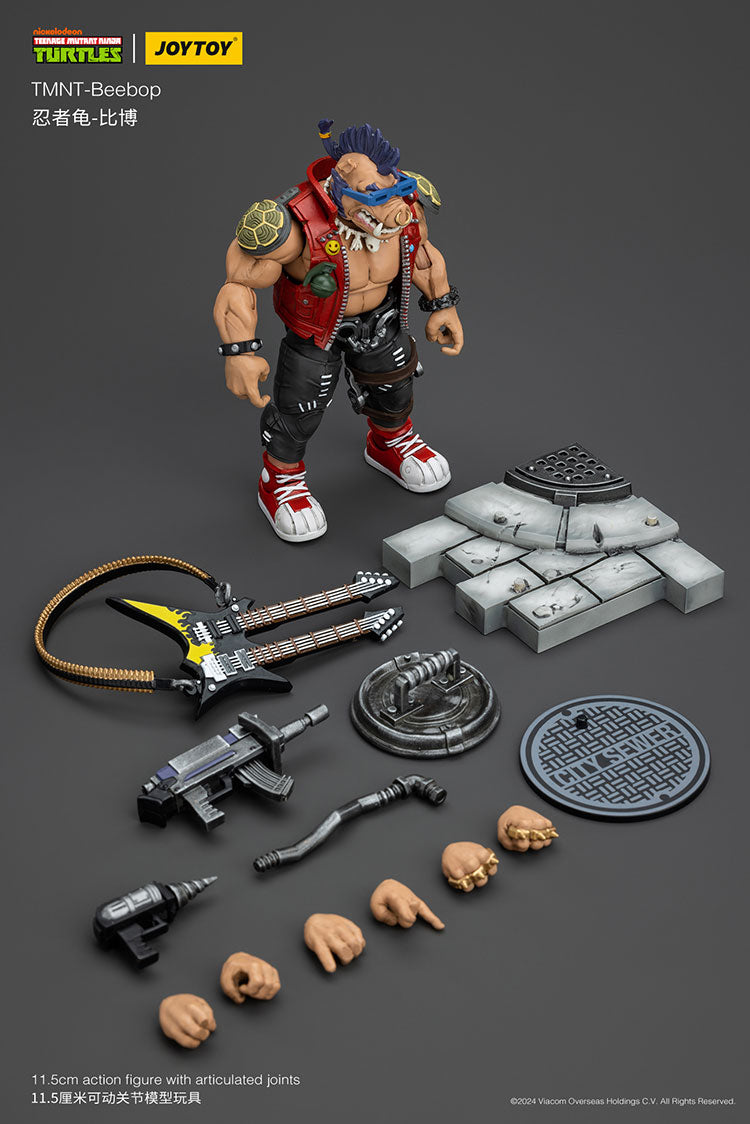 JoyToy TMNT Bebop action figure with punk accessories – Available from Sugoi Collectible NZ & ships to Australia