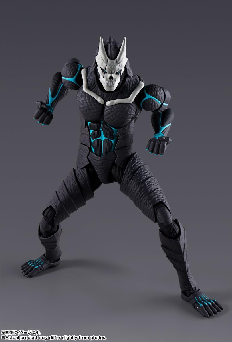 Tamashii Nations S.H.Figuarts Kaiju No.8 action figure posed with effect parts – Sugoi collectible