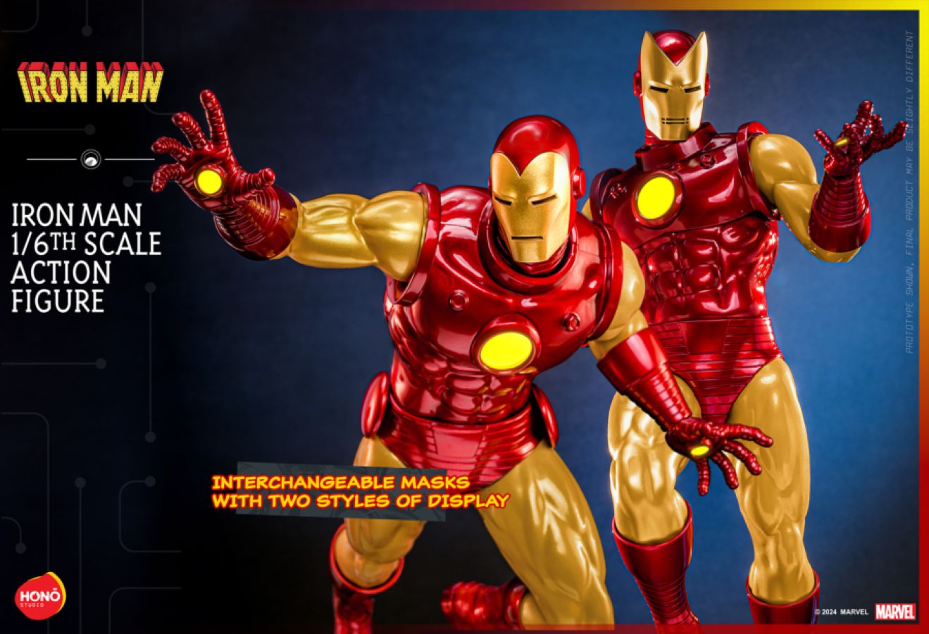 Marvel Comics Classic Iron Man 1/6 Scale Figure Hono Studio Hot Toys collectible figure