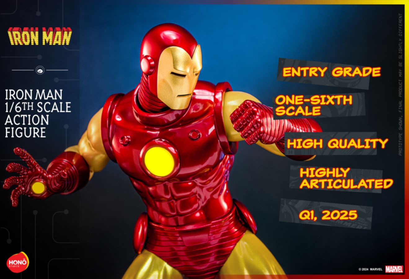Marvel Comics Classic Iron Man 1/6 Scale Figure by Hono Studio (Hot Toys)
