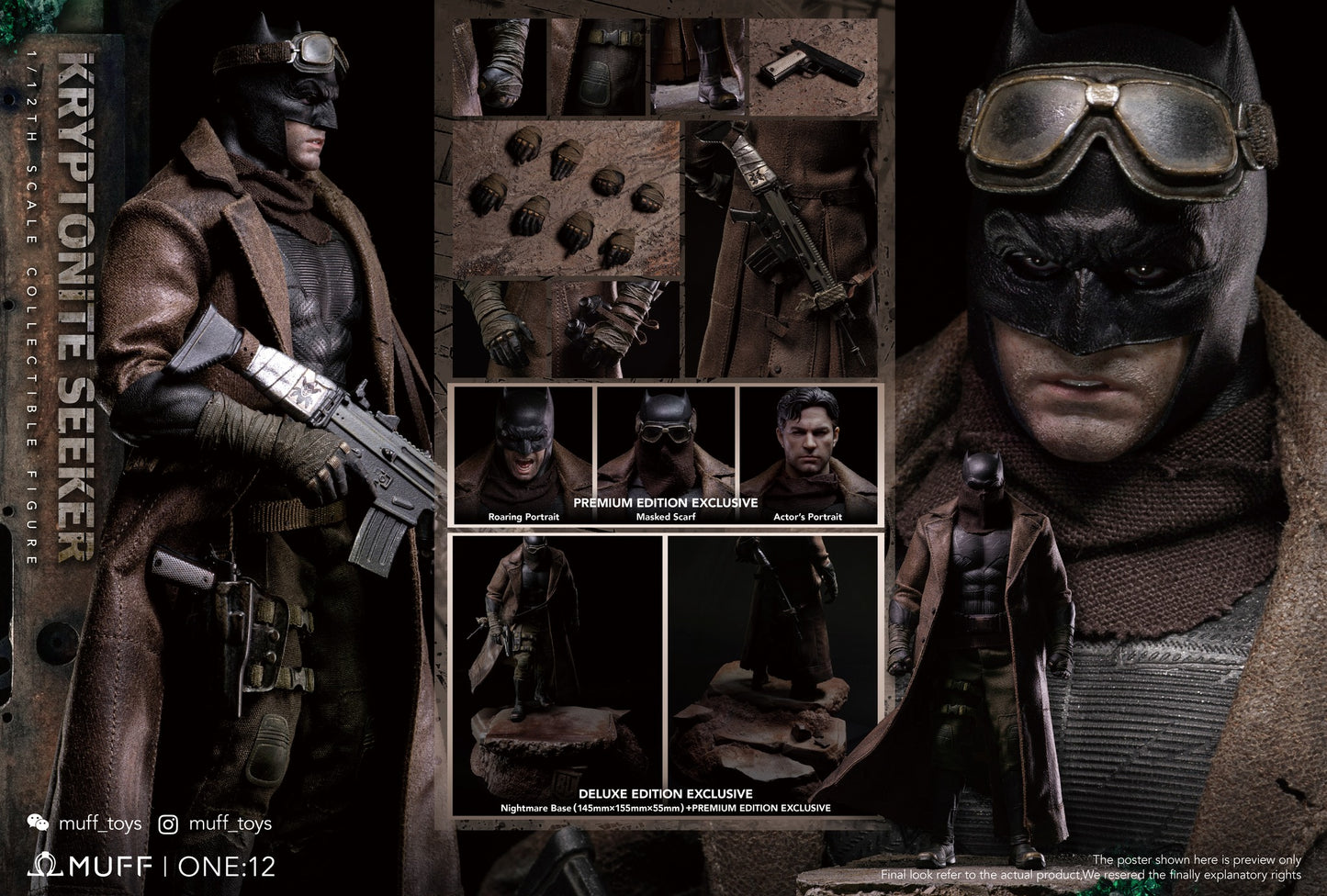 Muff Toys Knightmare Batman Deluxe Version – 1/12 Scale Action Figure