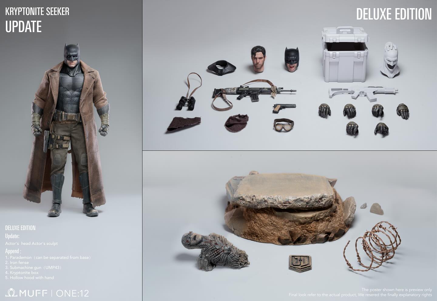 Muff Toys Knightmare Batman Deluxe Version – 1/12 Scale Action Figure