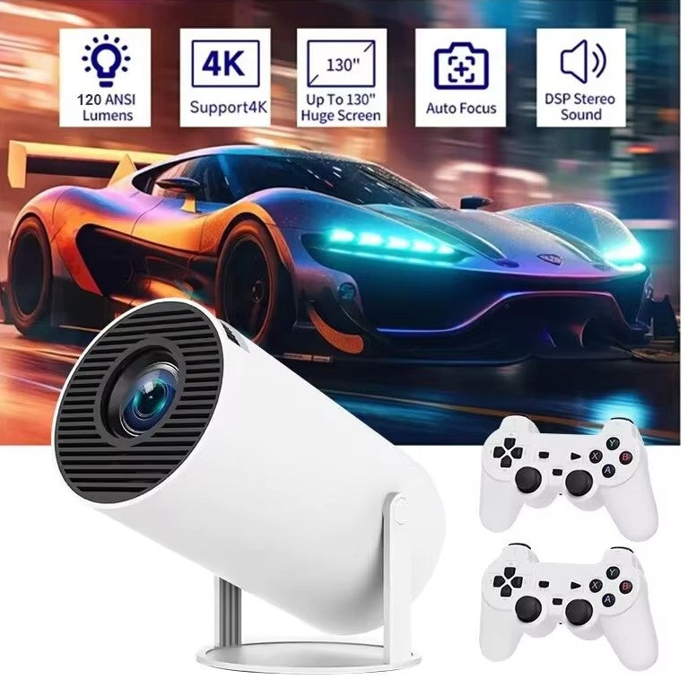 X10 Plus Game Projector Classic Retro Video Game Console 64GB 10000 Games LCD Potable Projector 4K
