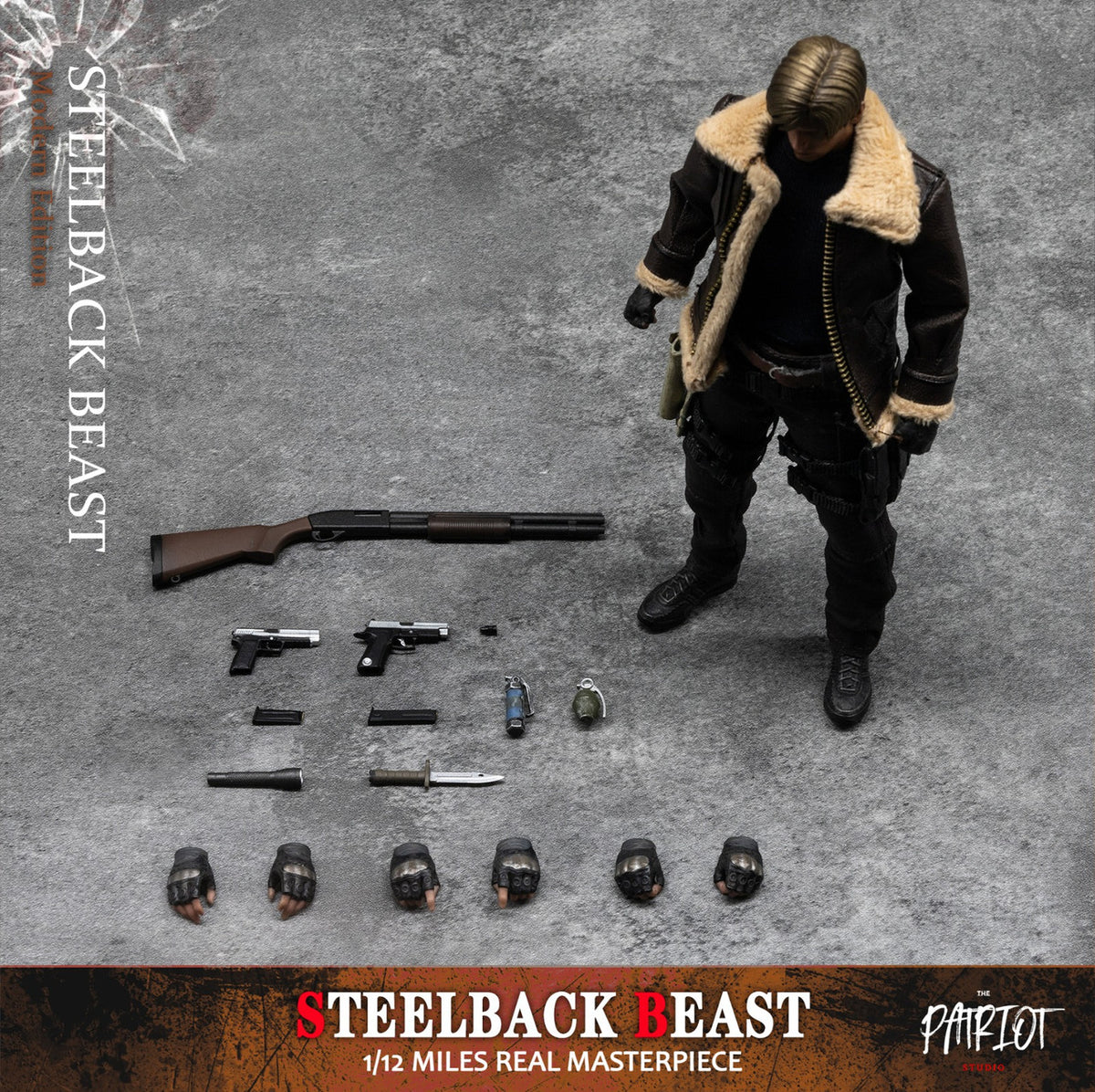 PRE-ORDER: Patriot Studio 1/12 “The Steelback Beast” Action Figure (PA019) Modern (A) / Classic (B) / Accessory Pack DLC Set