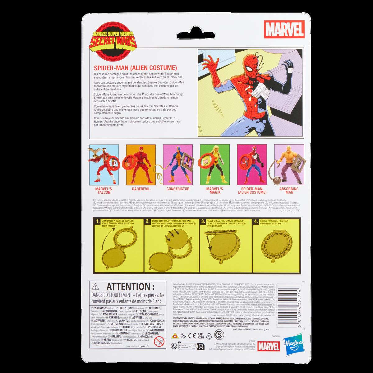 Hasbro Marvel Legends Secret Wars Spider-Man Alien Costume action figure view 10 - SugoiCollectible NZ/AUS