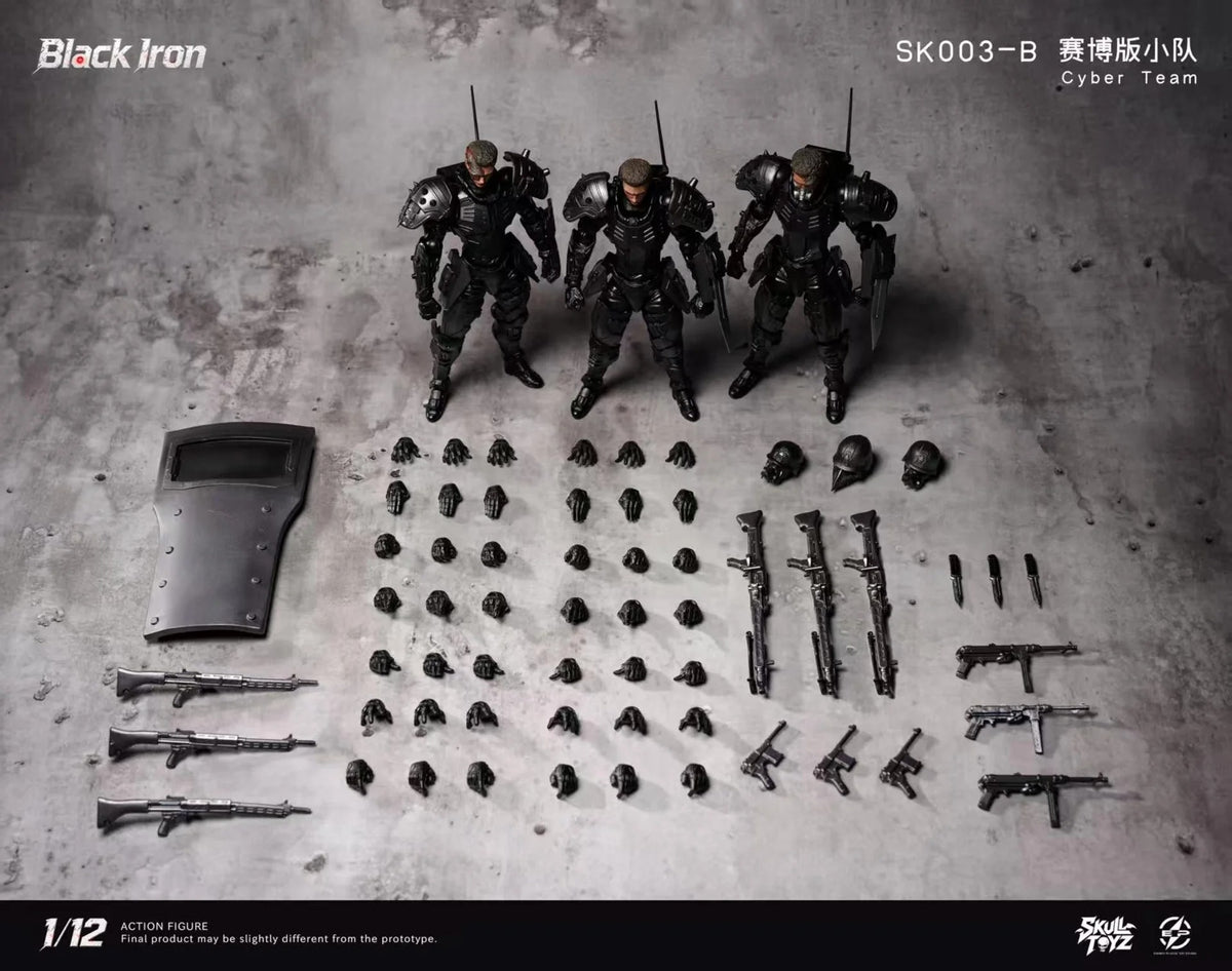 (Pre-order) Skull Toyz X Snake 1/12 Black Iron SK003-B Cyber Team Edition