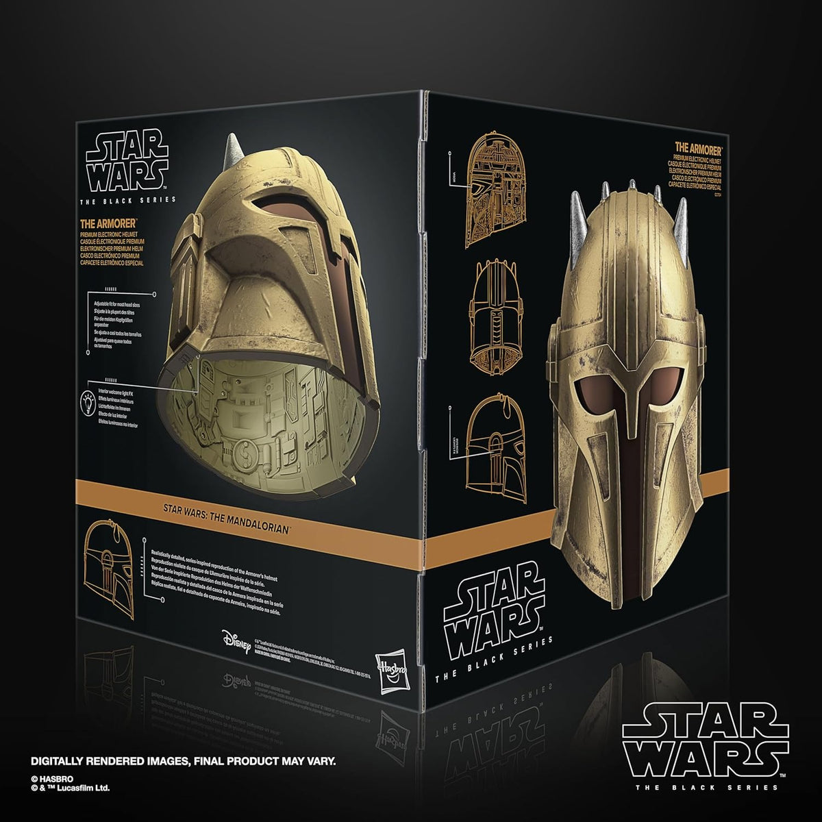 Hasbro Star Wars Mandalorian The Black Series The Armorer Electronic Helmet