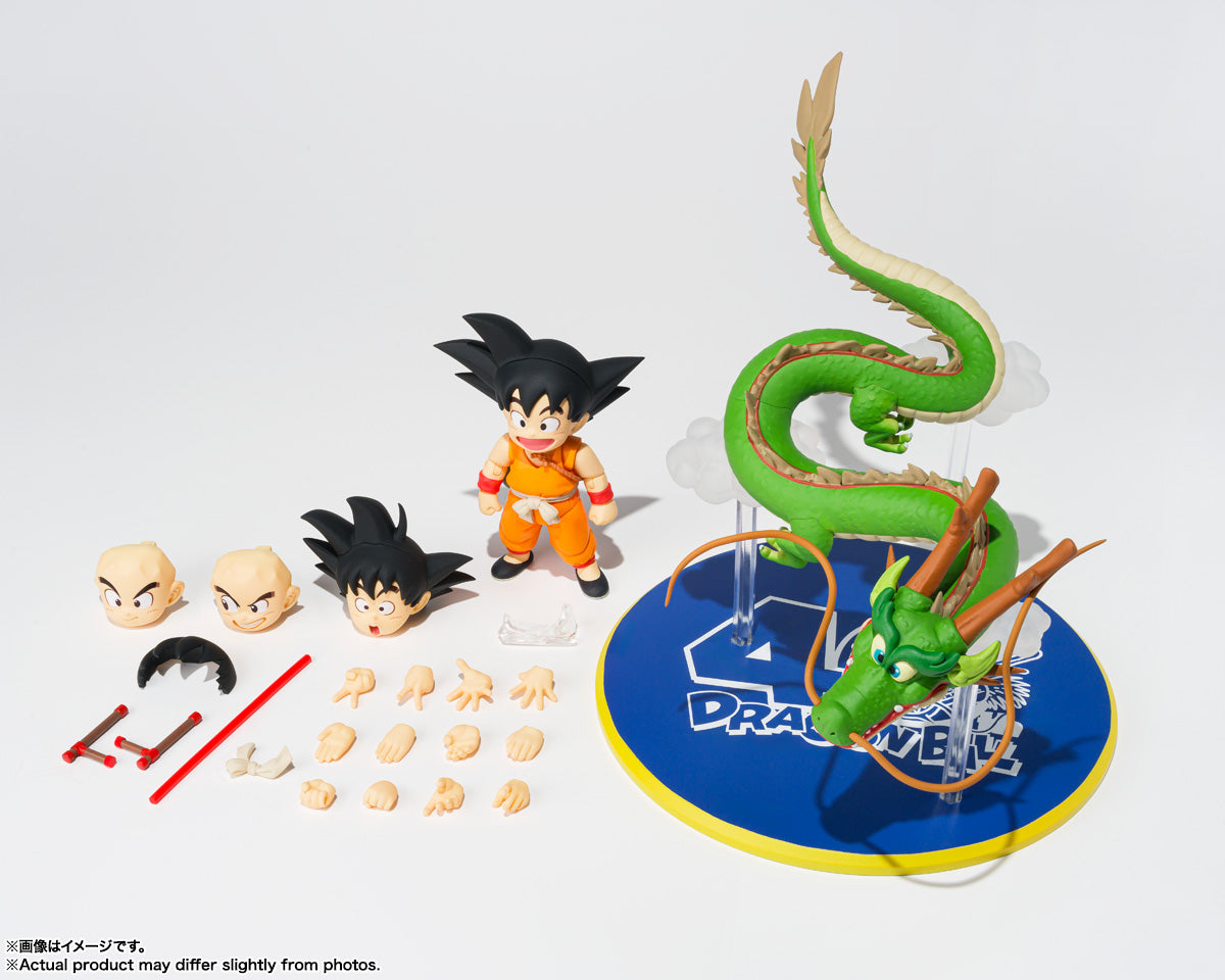 S.H.Figuarts Son Goku and Dragon 40th Anniversary Edition 1/12 action figure Box content