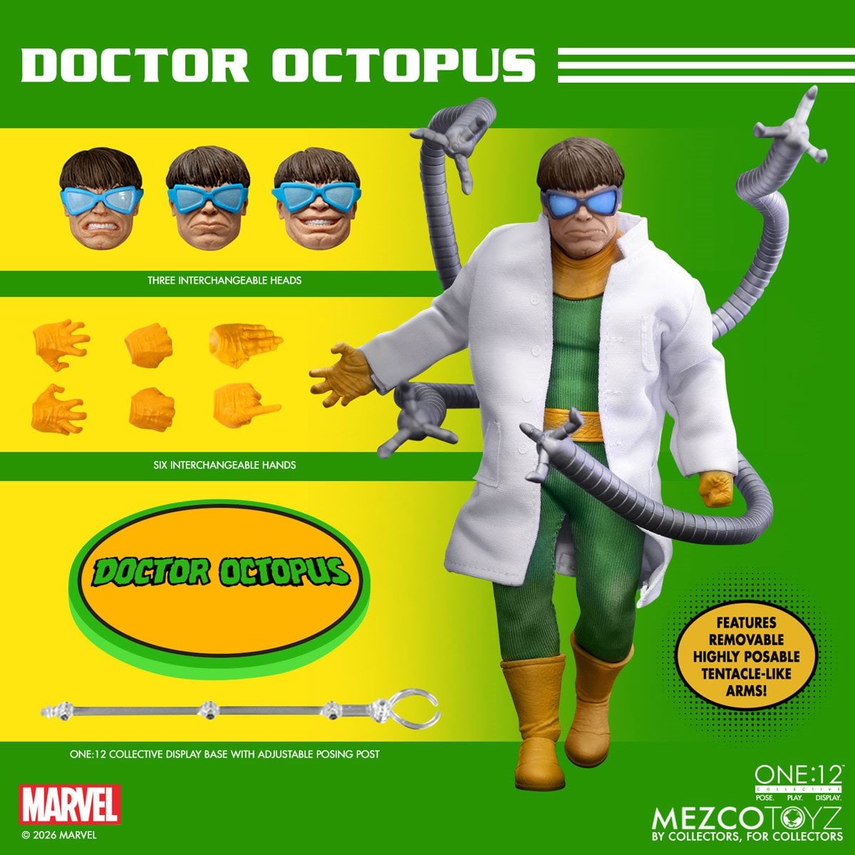 Mezco One:12 Collective Doctor Octopus 1/12 Scale Action Figure – photo 3 – SugoiCollectible New Zealand and Australia