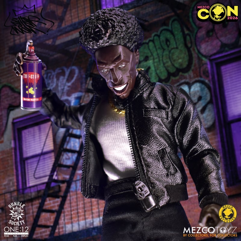 Mezco One:12 Collective Hoodz Letterman Throwback Edition action figure – view 2 – SugoiCollectible New Zealand