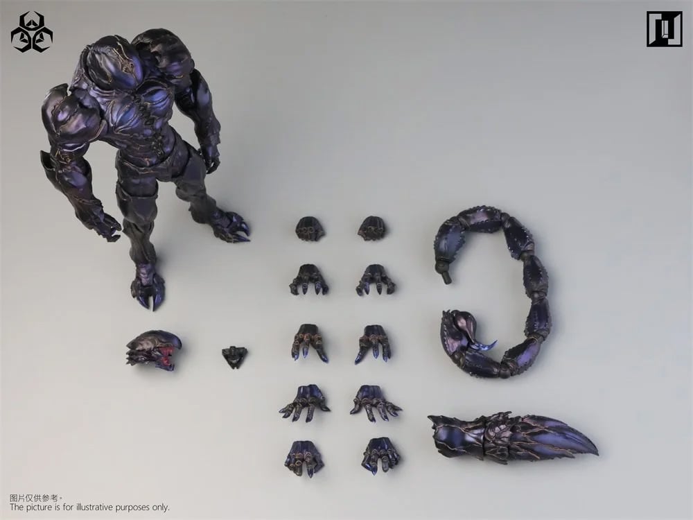 Mirrfig Evolutionary Battlefield Plague MF004-B Ghost Purple 1/12 Scale Action Figure